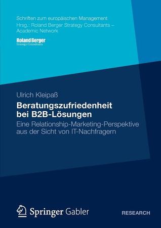 Beratungszufriedenheit Bei B2B-Losungen