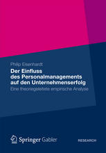 Der Einfluss des Personalmanagements auf den Unternehmenserfolg Eine theoriegeleitete empirische Analyse