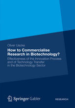 How to Commercialise Research in Biotechnology? Effectiveness of the Innovation Process and of Technology Transfer in the Biotechnology Sector