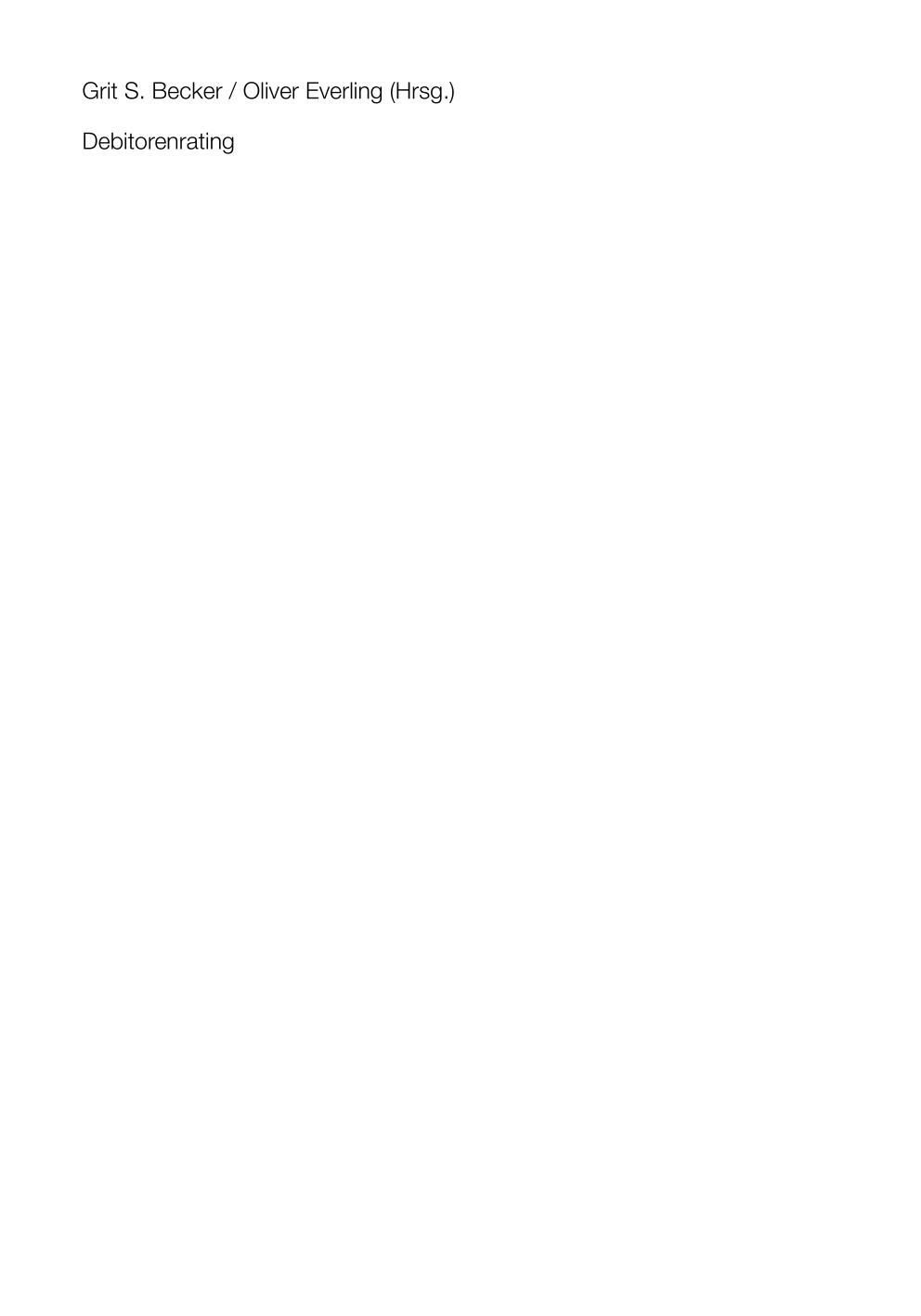 Debitorenrating.