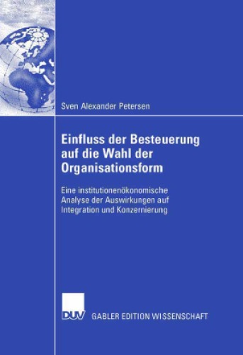 Einfluss Der Besteuerung Auf Die Wahl Der Organisationsform