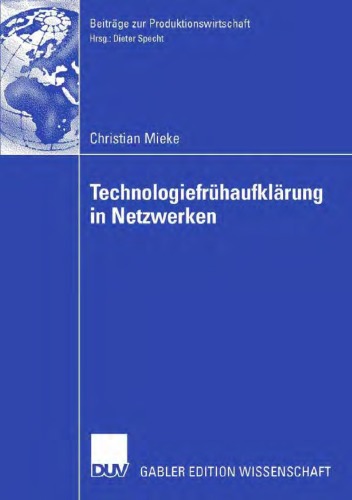 Technologiefruhaufklarung in Netzwerken