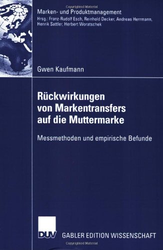 Ruckwirkungen Von Markentransfers Auf Die Muttermarke