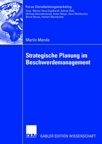 Strategische Planung Im Beschwerdemanagement