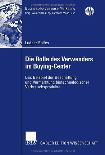 Die Rolle Des Verwenders Im Buying Center