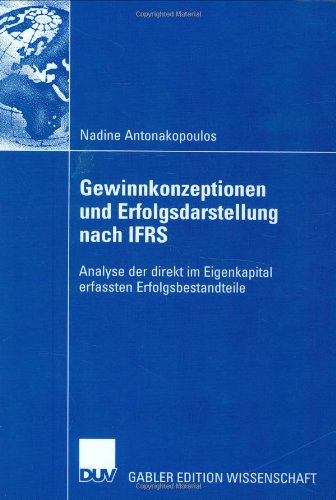 Gewinnkonzeptionen Und Erfolgsdarstellung Nach Ifrs