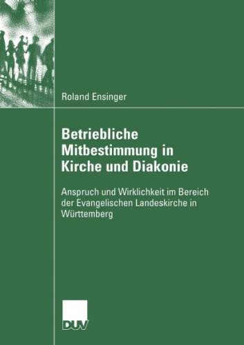 Betriebliche Mitbestimmung in Kirche Und Diakonie