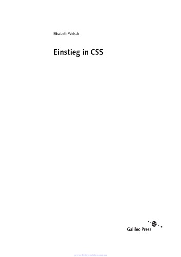 Einstieg in CSS