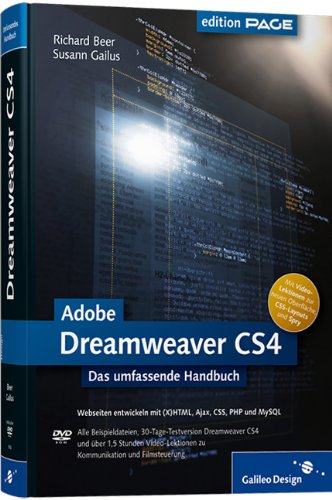 Adobe Dreamweaver CS4 : das umfassende Handbuch ; [Webseiten entwickeln mit (X)HTML, Ajax, CSS, PHP und MySQL]