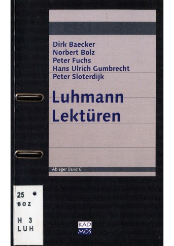 Luhmann-Lektüren