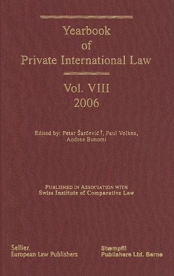 Yearbook of Private International Law, Volume VIII