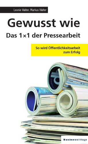 Gewusst Wie   Das 1x1 Der Pressearbeit