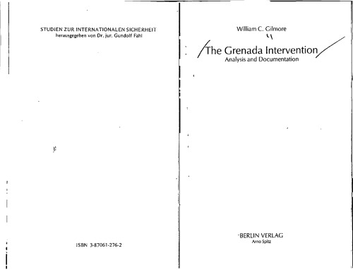 The Grenada intervention : analysis and documentation