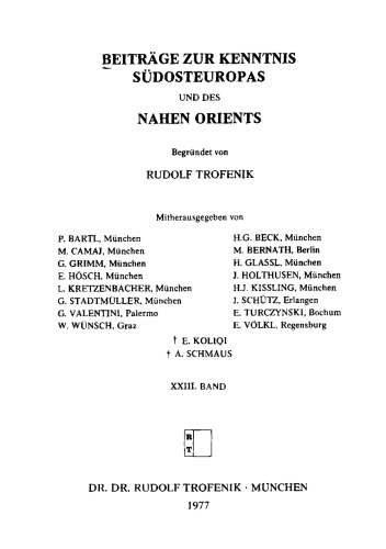 Untersuchungen zum Status der Nichtmuslime im Osmanischen Reich des 16. Jahrhunderts mit einer Neudefinition des Begriffes "Dimma"