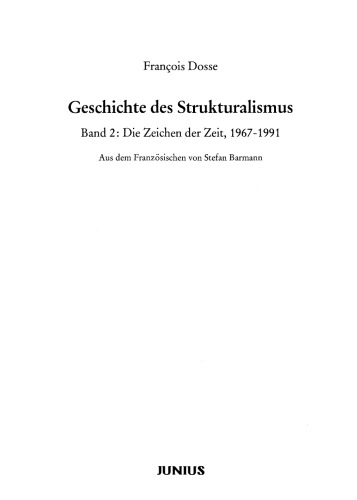 Geschichte des Strukturalismus