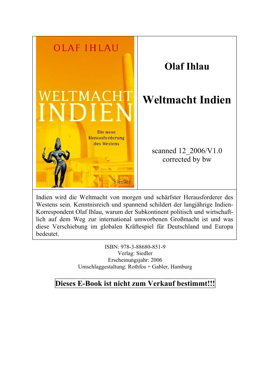 Weltmacht Indien. Die neue Herausforderung des Westens