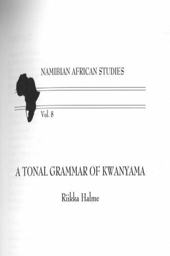 A tonal grammar of Kwanyama