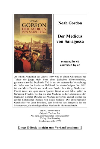 Der Medicus Von Saragossa