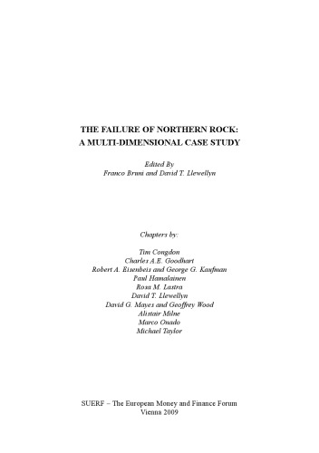 The failure of northern rock: a multi-dimensional case study