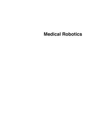 Medical Robotics in Cardiac Surgery.