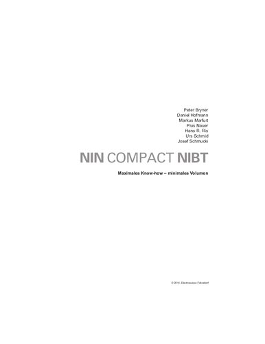 NIN compact NIBT : maximales Know-how - minimales Volumen