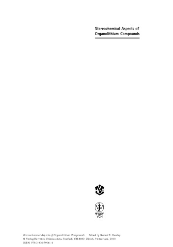 Stereochemical aspects of organolithium compounds