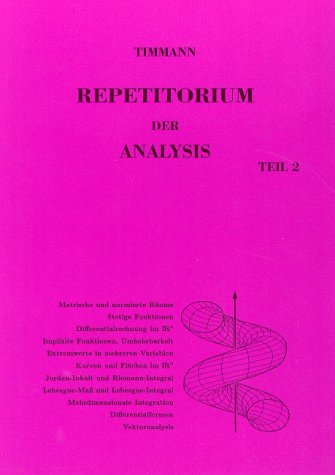 Repetitorium der Analysis, Teil 2