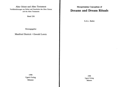 Mesopotamian Conceptions Of Dreams And Dream Rituals