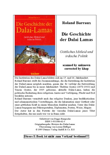 Die Geschichte Der Dalai Lamas