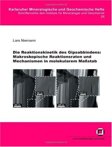 Die Reaktionskinetik des Gipsabbindens: Makroskopische Reaktionsraten und Mechanismen in molekularem Maßstab.