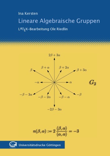 Lineare algebraische Gruppen LATEX-Bearbeitung Ole Riedlin