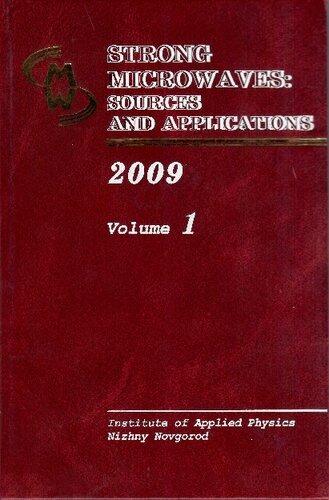 Strong microwaves : sources and applications : proceedings of the VII international workshop, Nizhniĭ Novgorod, 27 July--2 August 2008