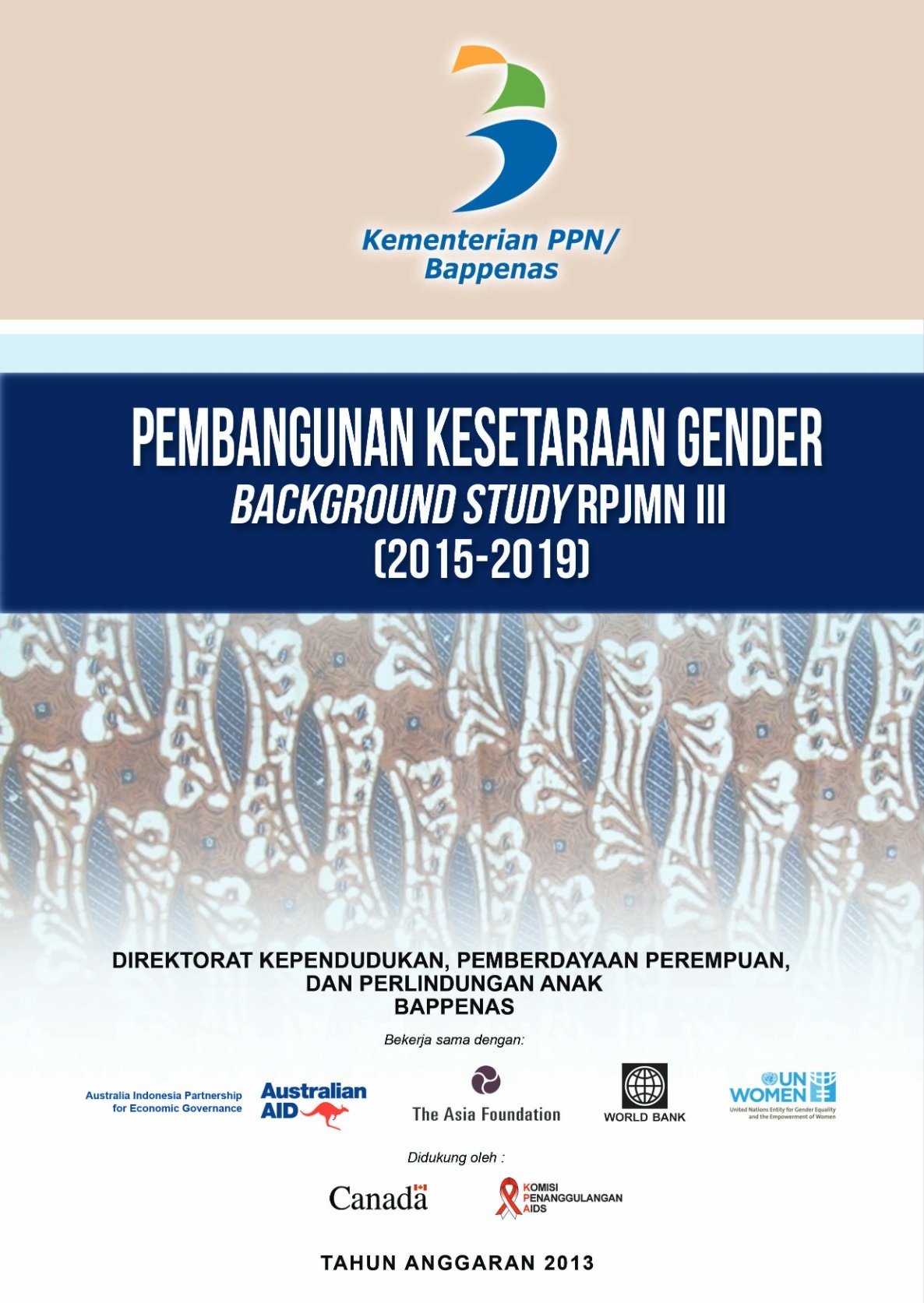 Pembangunan Kesetaraan Gender: Background Study RPJMN III (2015-2019)