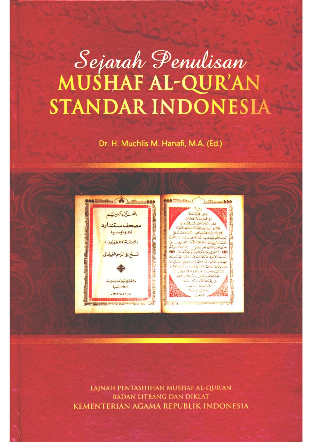 Sejarah penulisan mushaf Al-Qur'an standar Indonesia