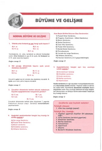 SORU KİTABI SERİSİ PEDİATRİ 1.CİLT