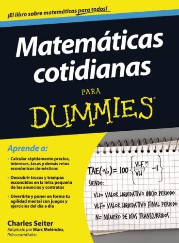 Matem&aacute;ticas cotidianas para Dummies (Spanish Edition)