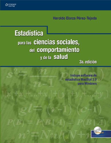 Estadística para las ciencias sociales, del comportamiento y de la salud (3a. ed.).