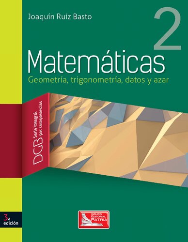 Matemáticas. 2, Geometría, trigonometría, datos y azar