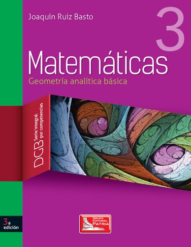 Matemáticas. 3, Geometría analítica básica