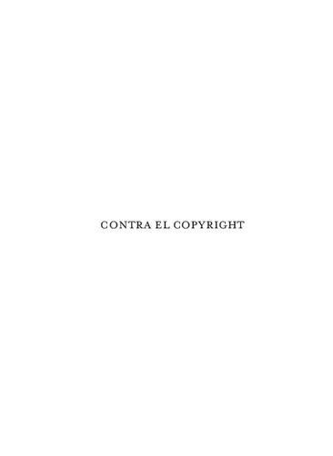 Contra el copyright