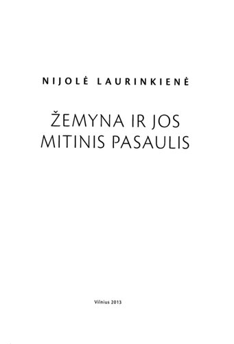 Žemyna ir jos mitinis pasaulis