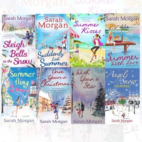 Sarah Morgan 8 Books Bundle Collection (Summer Kisses, Summer With Love, Summer Fling, Once Upon a Christmas, Wish Upon a Star, Angels in the Snow, Sleigh Bells in the Snow, Suddenly Last Summer)