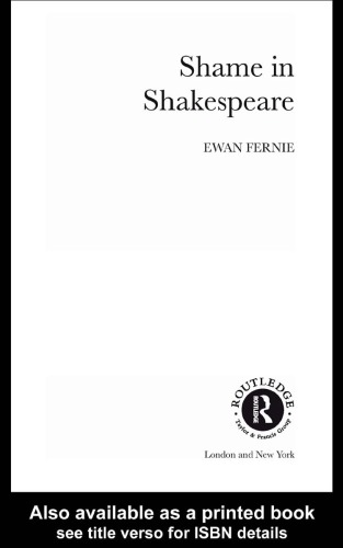 Shame in Shakespeare