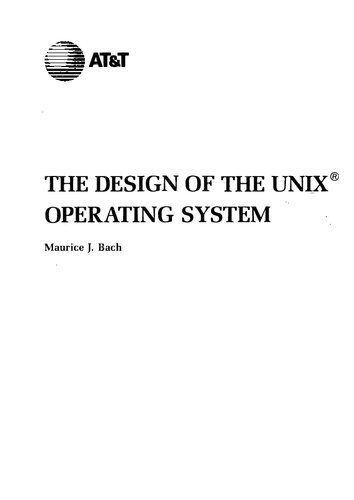 The Design Of The Unix Operating System