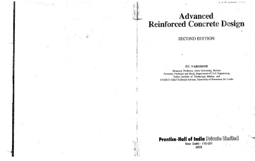 Advanced reinforced concrete design