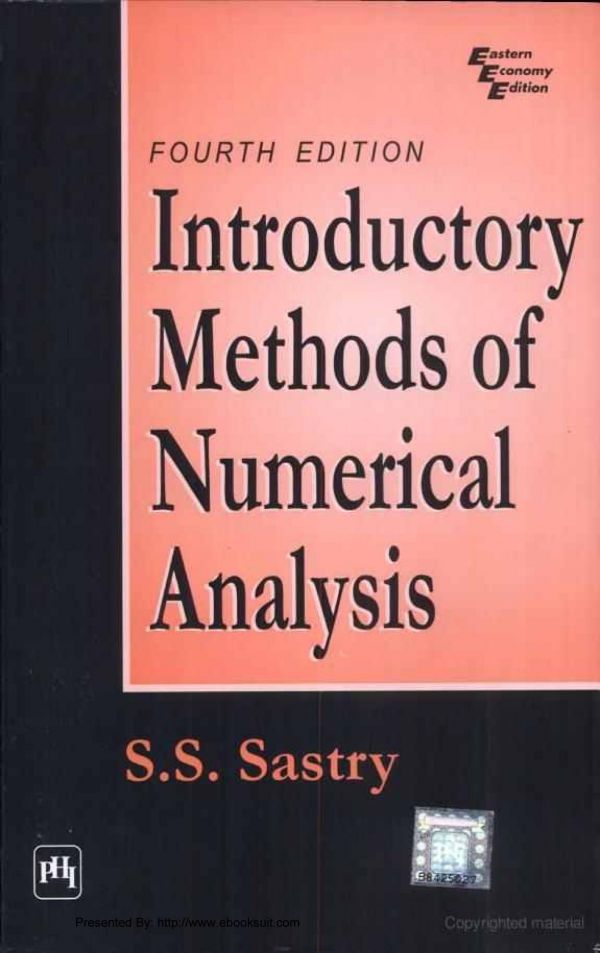 Introductory Methods of Numerical Analysis