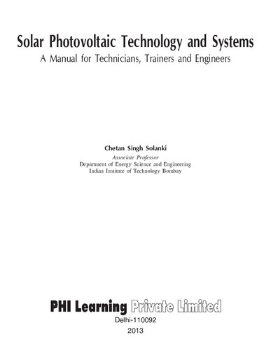 Solar Photovoltaic Technology and Systems