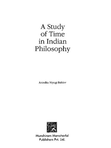 A Study of Time in Indian Philosophy