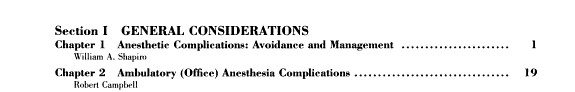 Complications in Oral and Maxillofacial Surgery