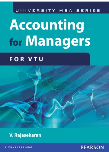 Accounting for Managers : For VTU.